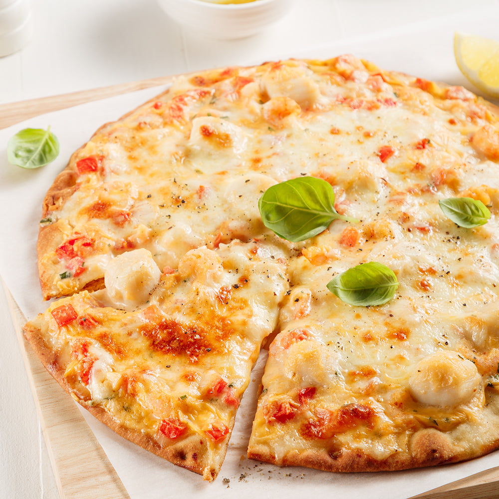 Pizza ronde aux fruits de mer (8 unités)
