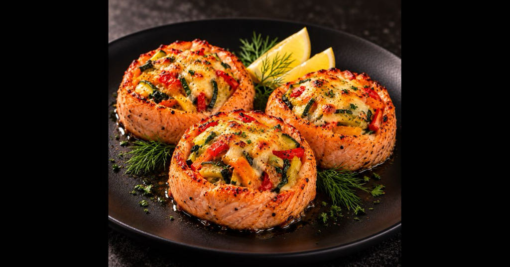 Roulade de saumon aux légumes