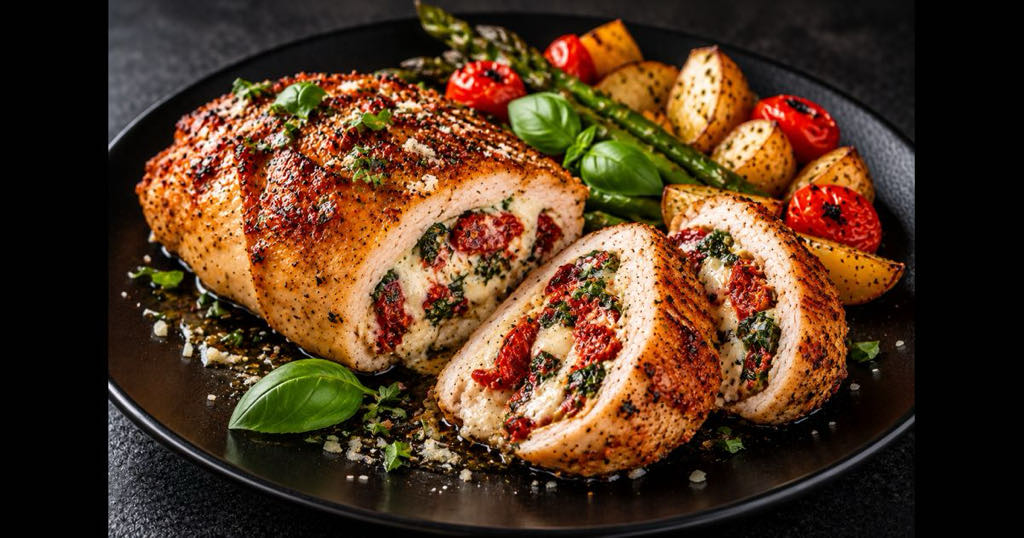 poitrine de poulet farcie à l'italienne