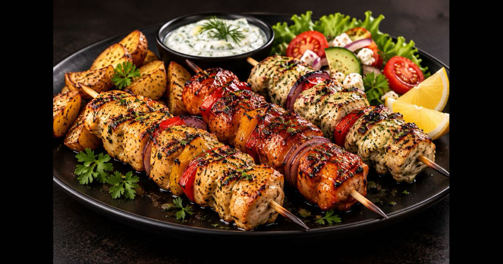 Trio de brochettes de poulet 3 saveurs